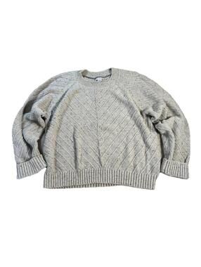 Carbon 2 Cobalt Sweater Women’s XL pullover Fishbone Ribbed Relaxed Knit Cozy